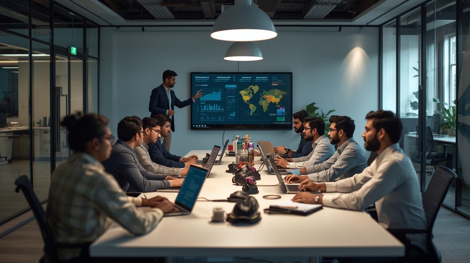 AI calling agency team monitoring live voice campaigns and lead dashboards